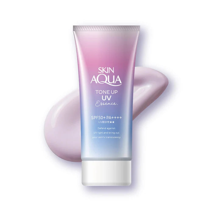 Rohto Mentholatum — Skin Aqua Tone Up UV Essence Lavender SPF 50+ PA++++