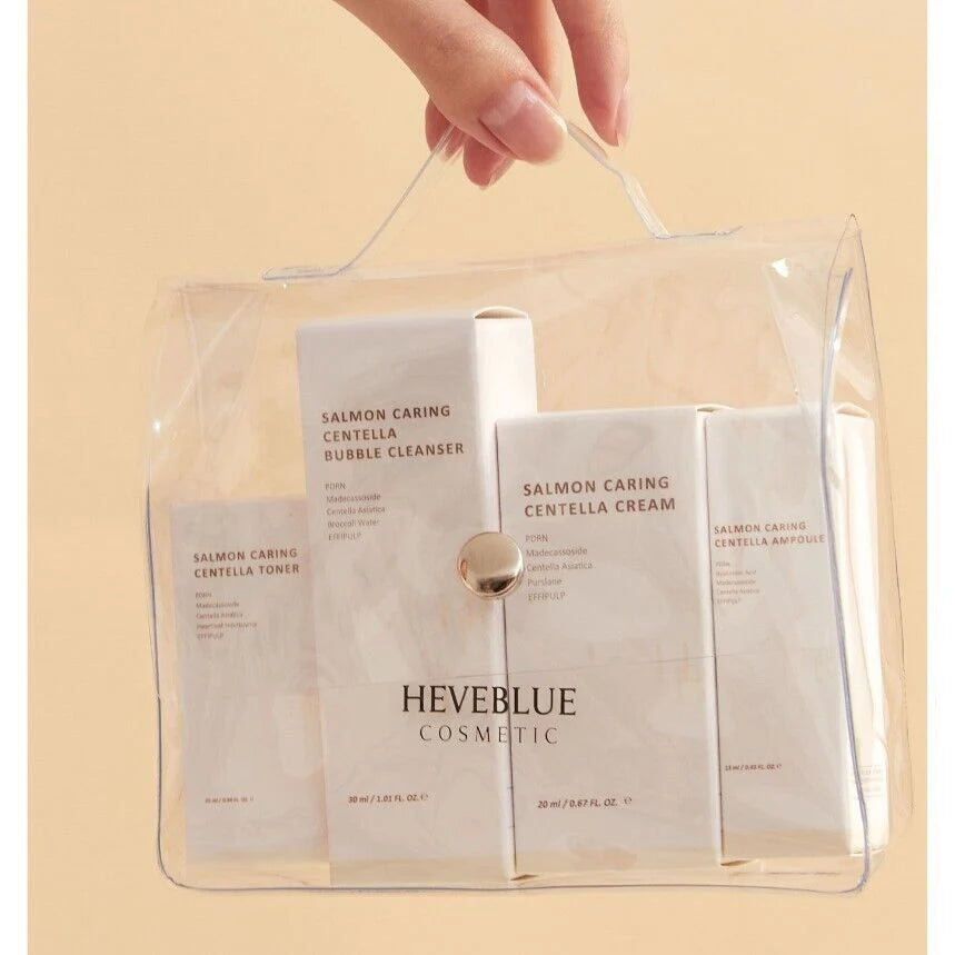 HEVEBLUE — Salmon Caring Centella Special Travel Kit Bag