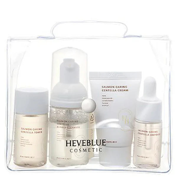 HEVEBLUE — Salmon Caring Centella Special Travel Kit Bag