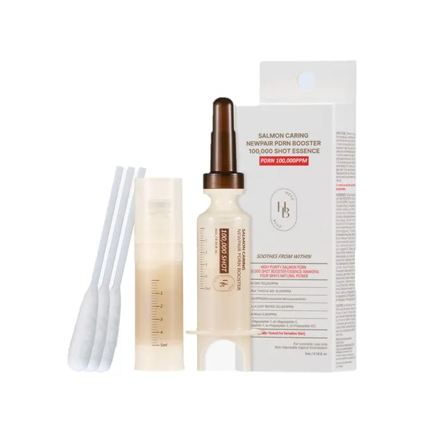 HEVEBLUE — Salmon Caring Newpair PDRN Booster 100,000 Shot Essence