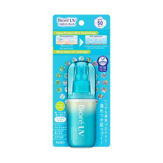 Kao — Biore UV Aqua Rich Aqua Protect Mist SPF 50 PA++++