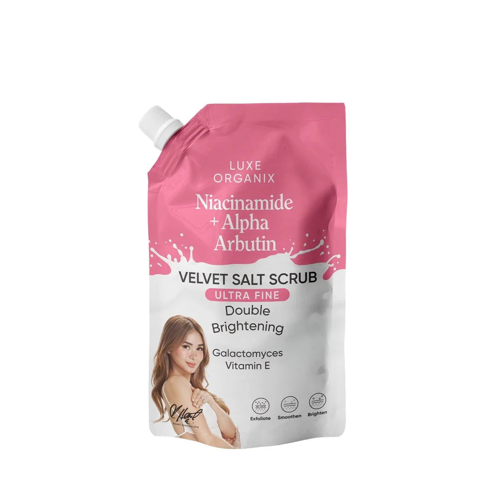 Luxe Organix —  Niacinamide + Alpha Arbutin Velvet Salt Scrub