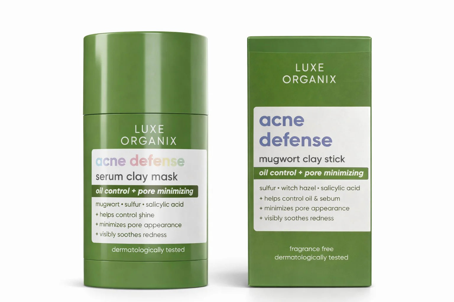 Luxe Organix — Acne Defense Mugwort Clay Stick