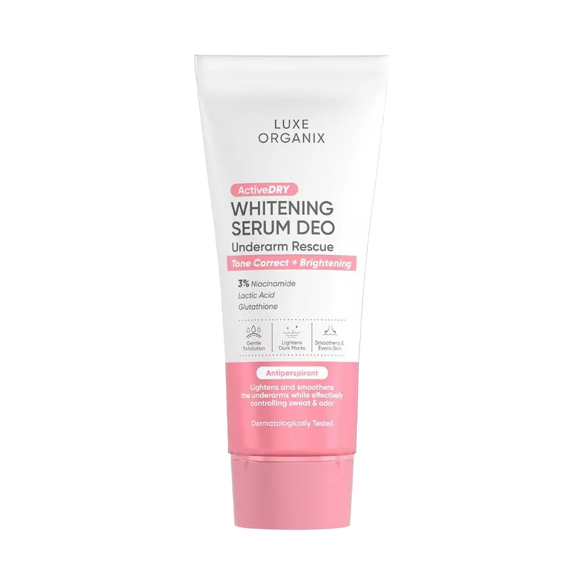 Luxe Organix — ActiveDRY Whitening Serum Deo — Underarm Rescue
